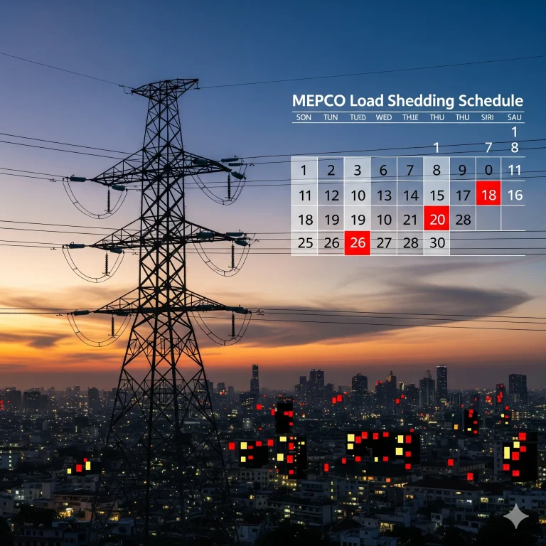 mepco load shedding schedule