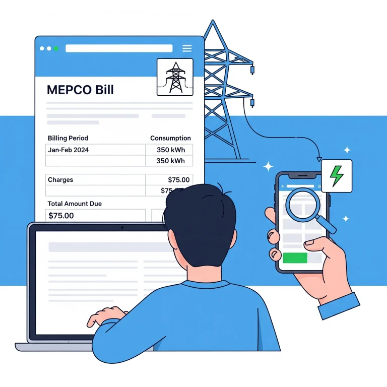 how to check mepco bill without reference number