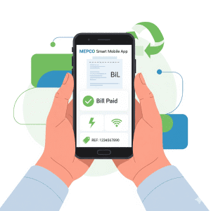 use MEPCO smart mobile app to verify bill payment
